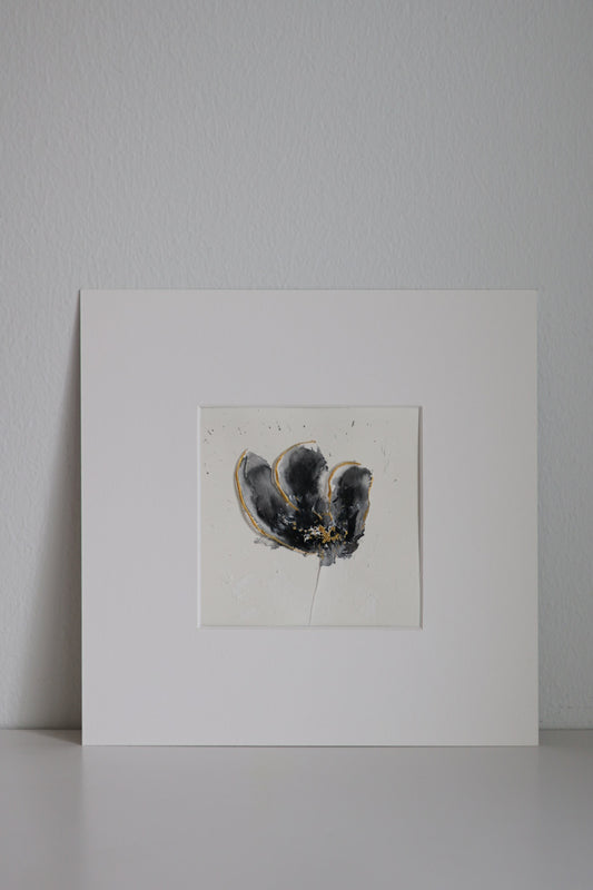Textured mini flower II 25x25cm